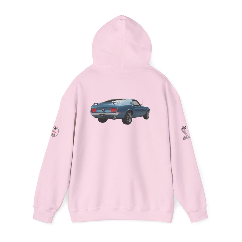 Classic Mustang Hoodie Vintage Blue Pony Car Pullover - Etna Gift