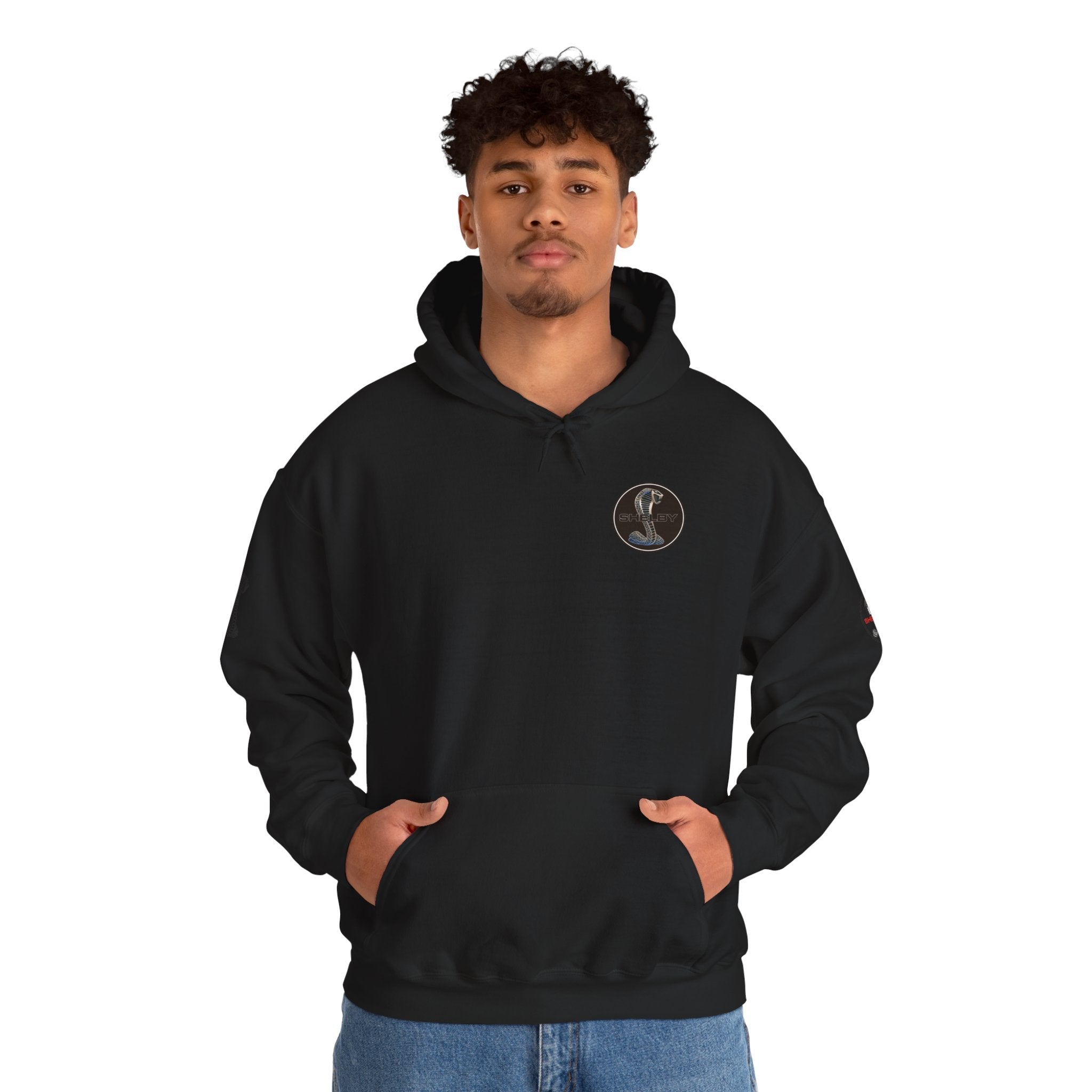 Classic Mustang Hoodie Vintage Blue Pony Car Pullover - Etna Gift