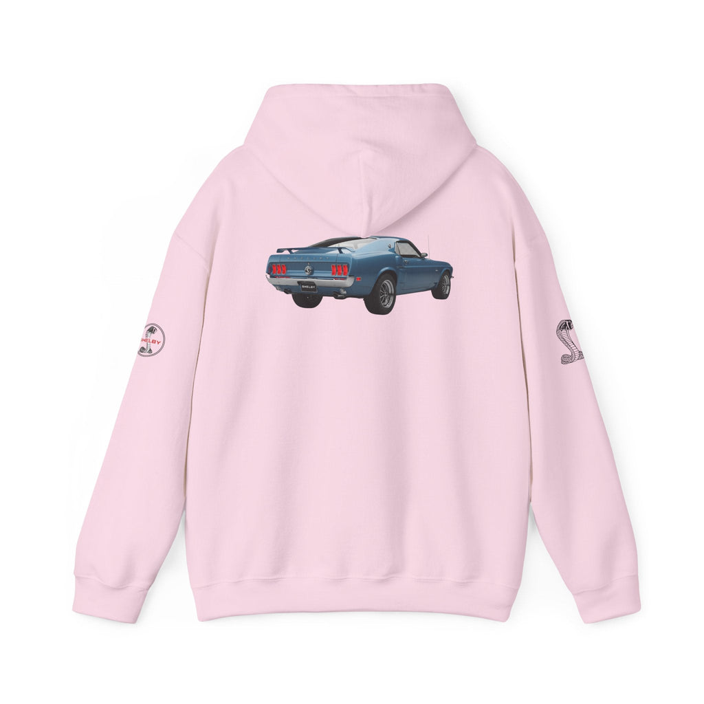 Classic Mustang Hoodie Vintage Blue Pony Car Pullover - Etna Gift