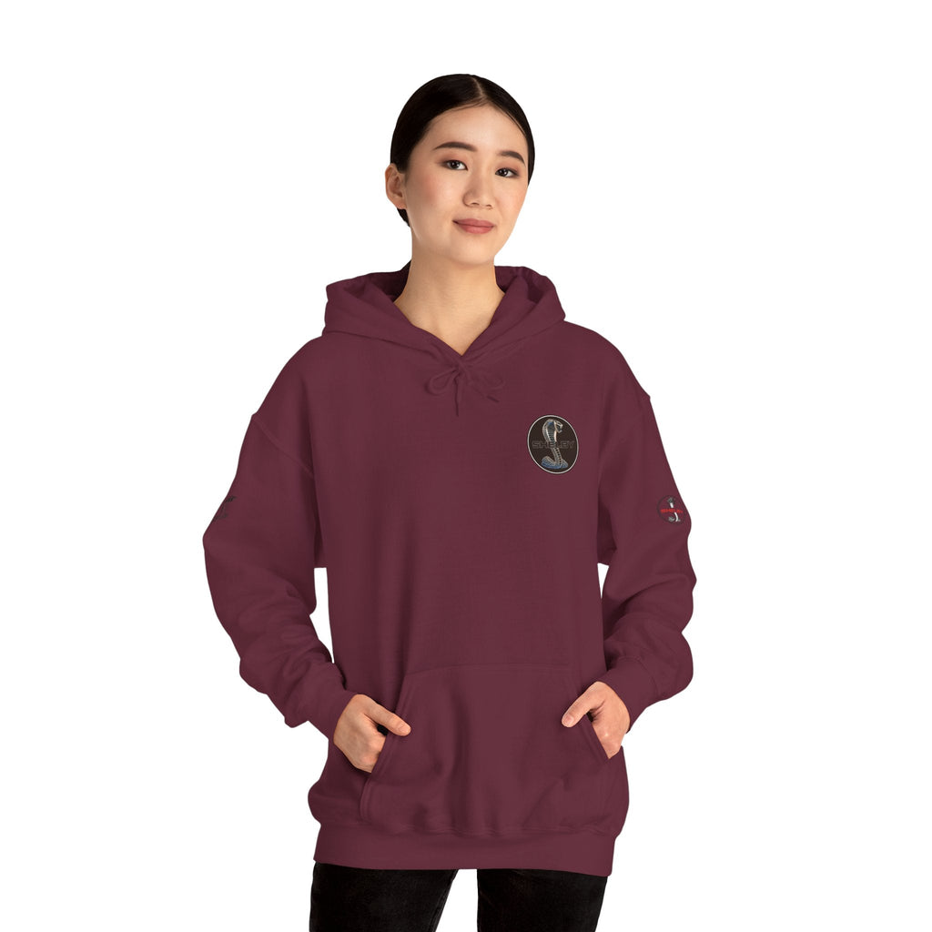 Classic Mustang Hoodie Vintage Blue Pony Car Pullover - Etna Gift