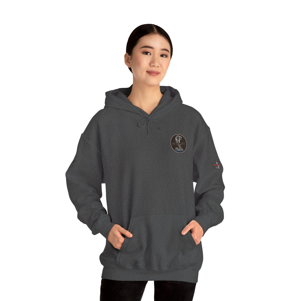 Classic Mustang Hoodie Vintage Blue Pony Car Pullover - Etna Gift