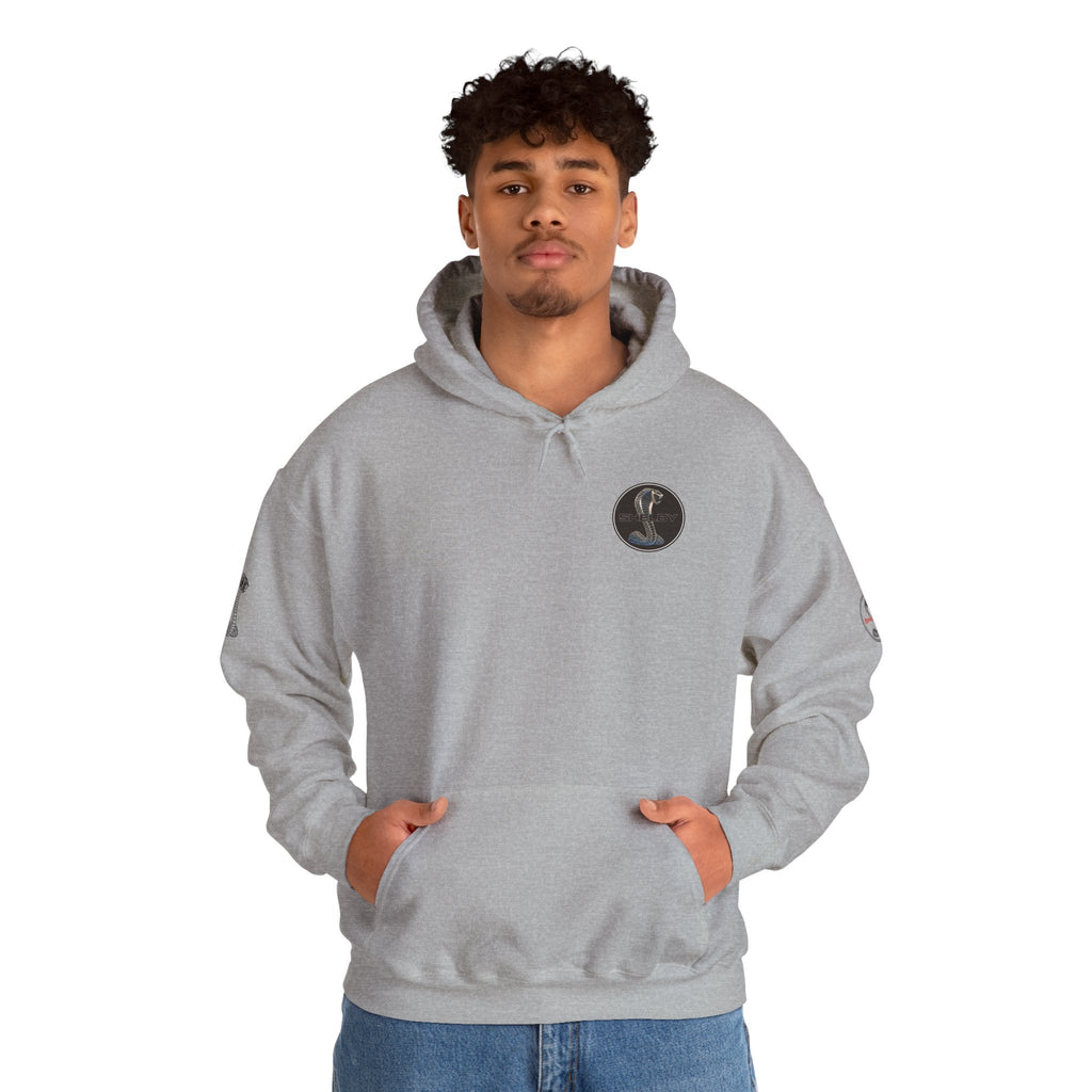 Classic Mustang Hoodie Vintage Blue Pony Car Pullover - Etna Gift