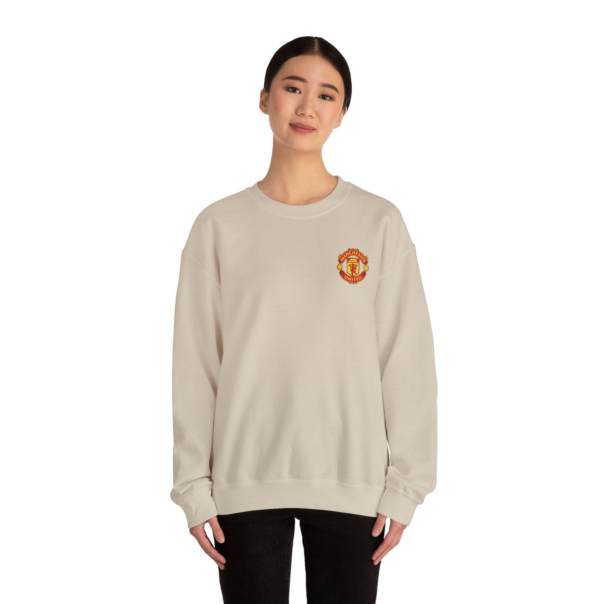 Crewneck Sweatshirt — Manchester United FC Logo Pullover - Etna Gift
