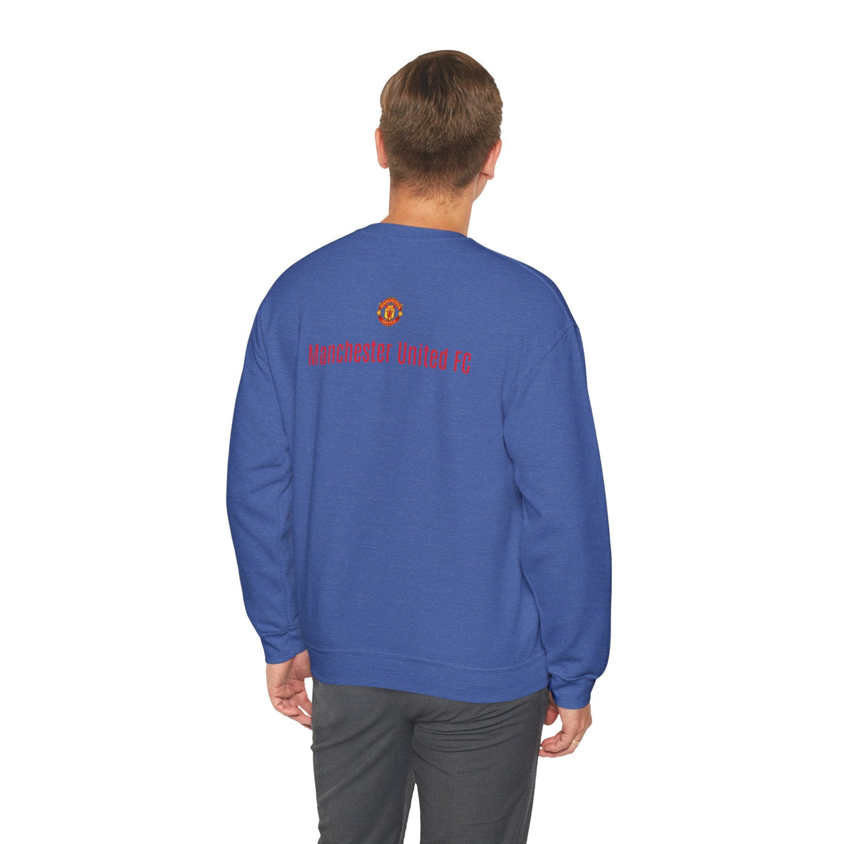Crewneck Sweatshirt — Manchester United FC Logo Pullover - Etna Gift