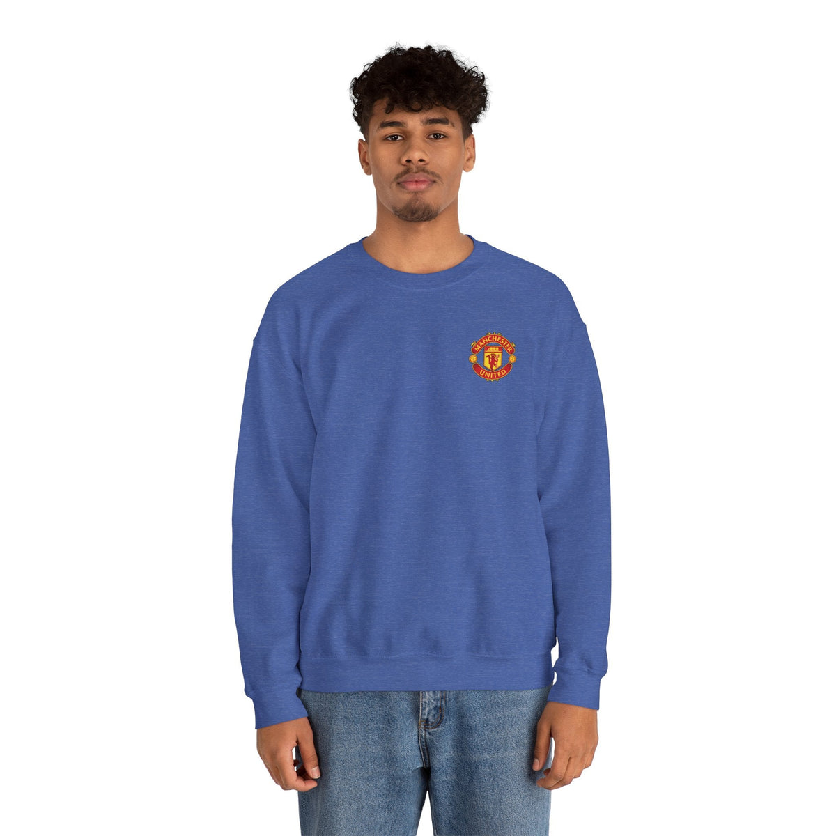 Crewneck Sweatshirt — Manchester United FC Logo Pullover - Etna Gift