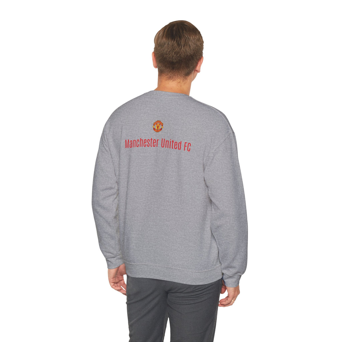 Crewneck Sweatshirt — Manchester United FC Logo Pullover - Etna Gift