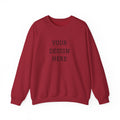 Customizable Message Sweatshirt Personalized Text Crewneck - Etna Gift