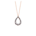 Diamond 925 sterling silver necklace - Etna Gift