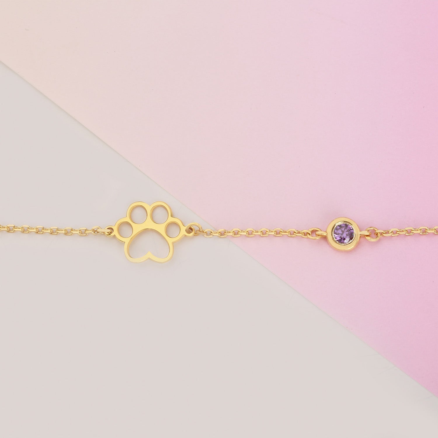 Dog and Cat Paw Bracelet – 925 Sterling Silver Bracelet - Etna Gift