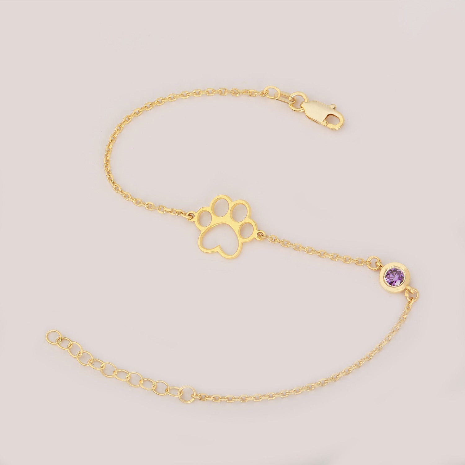 Dog and Cat Paw Bracelet – 925 Sterling Silver Bracelet - Etna Gift