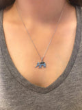 925 Sterling Silver Elephant Necklace - Premium Quality - Etna Gift