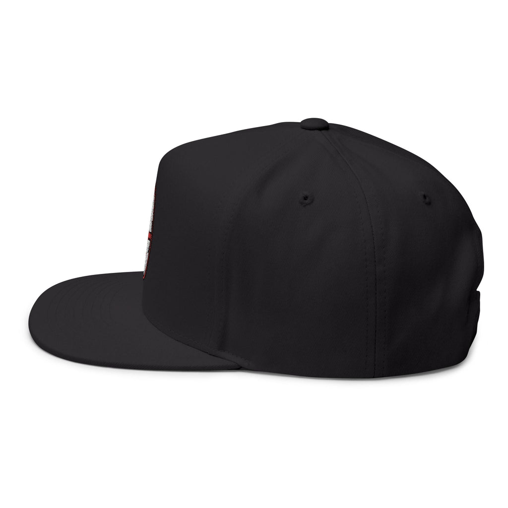 Embroidered Flat Bill Cap AC Milan Crest Snapback - Etna Gift