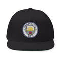 Embroidered Flat Bill Cap Manchester City Crest - Etna Gift