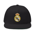 Embroidered Flat Bill Cap Real Madrid Crest Snapback - Etna Gift