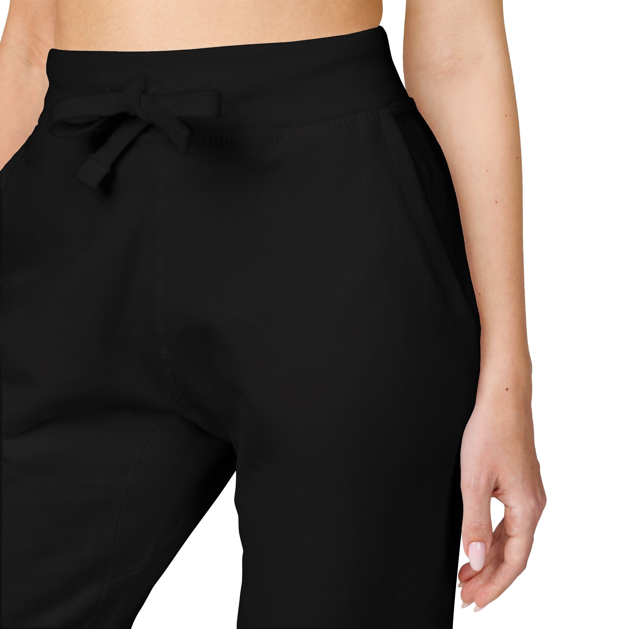 Embroidered Fleece Sweatpants Cozy Joggers with Subtle Stitching - Etna Gift