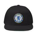 Embroidered Football Club Flat Bill Cap — Chelsea Crest Snapback - Etna Gift