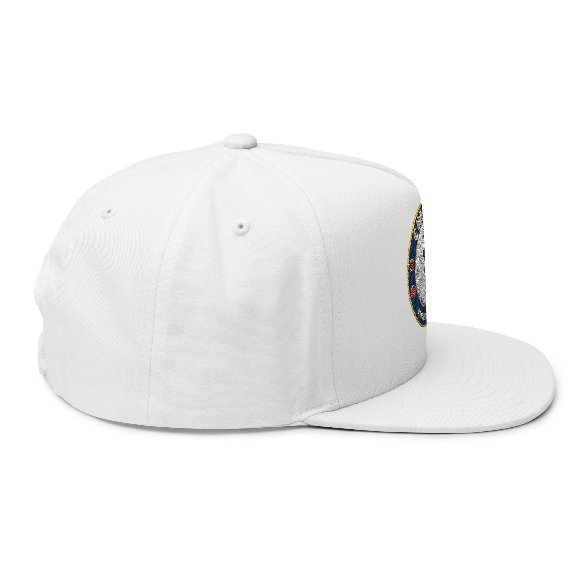 Embroidered Football Club Flat Bill Cap — Chelsea Crest Snapback - Etna Gift
