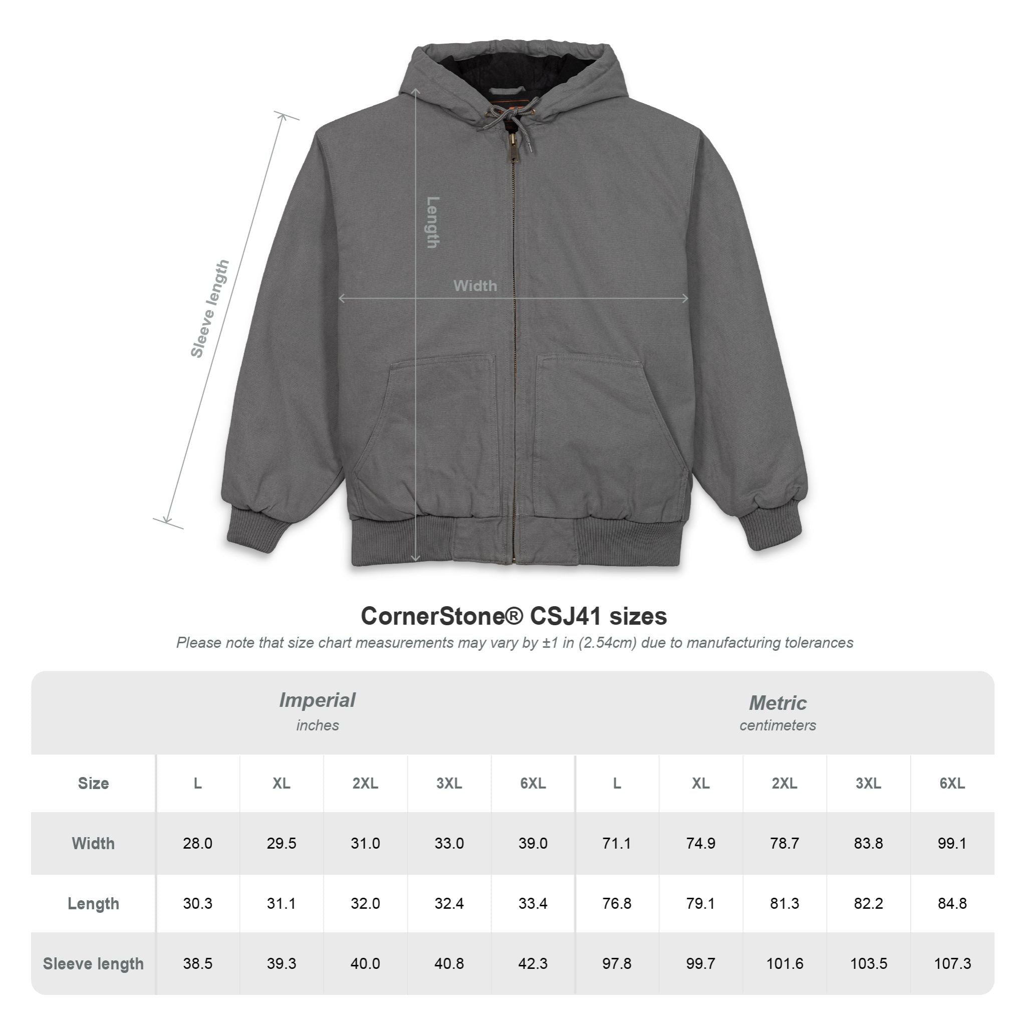 Embroidered Hooded Work Jacket Heavy Duck Cloth Hooded Jacket - Etna Gift