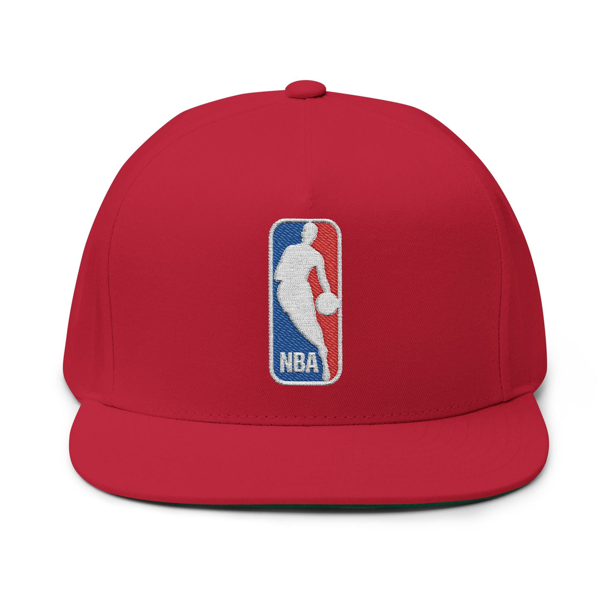 Embroidered NBA Logo Flat Bill Cap Snapback Basketball Hat - Etna Gift