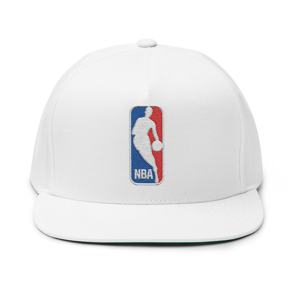 Embroidered NBA Logo Flat Bill Cap Snapback Basketball Hat - Etna Gift