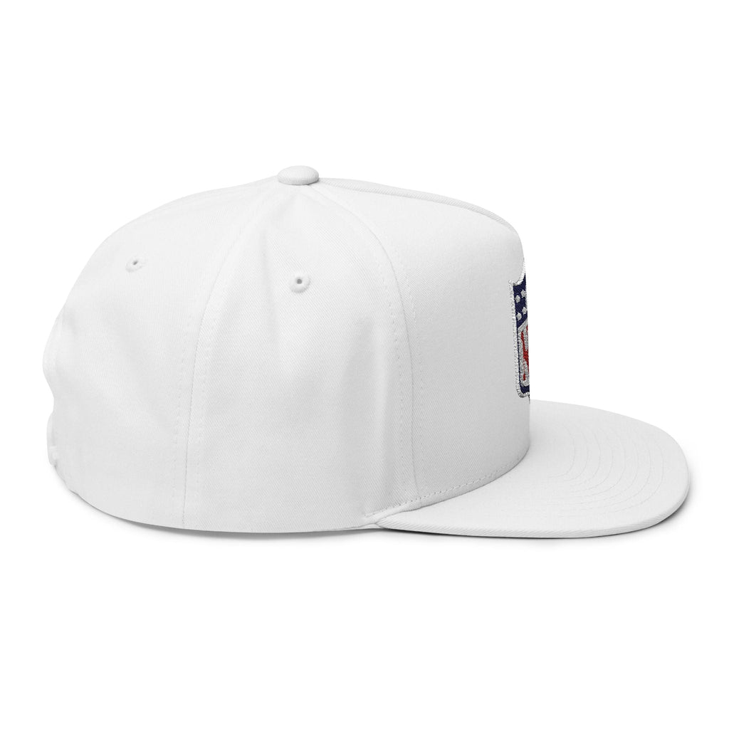Embroidered NFL Shield Flat Bill Cap — Snapback Football Hat - Etna Gift