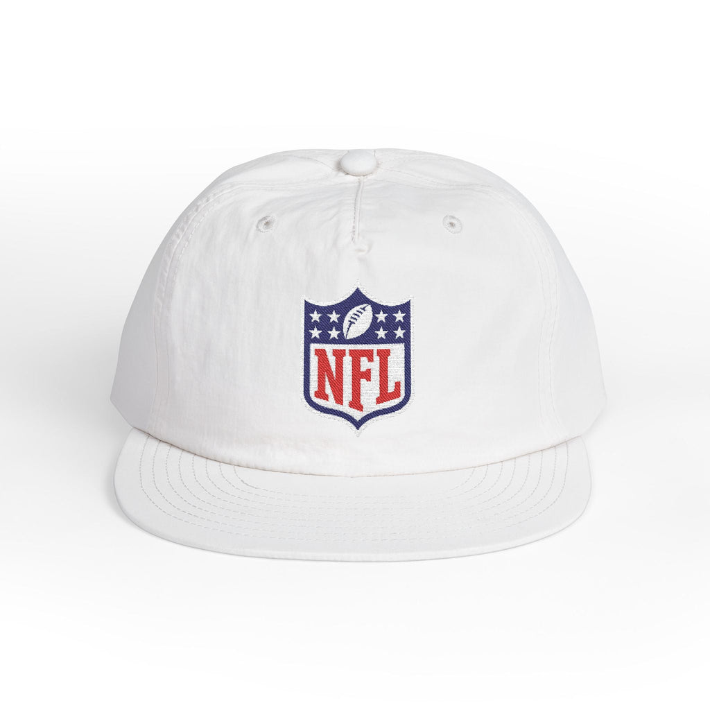 Embroidered NFL Shield Flat Bill Cap — Snapback Football Hat - Etna Gift