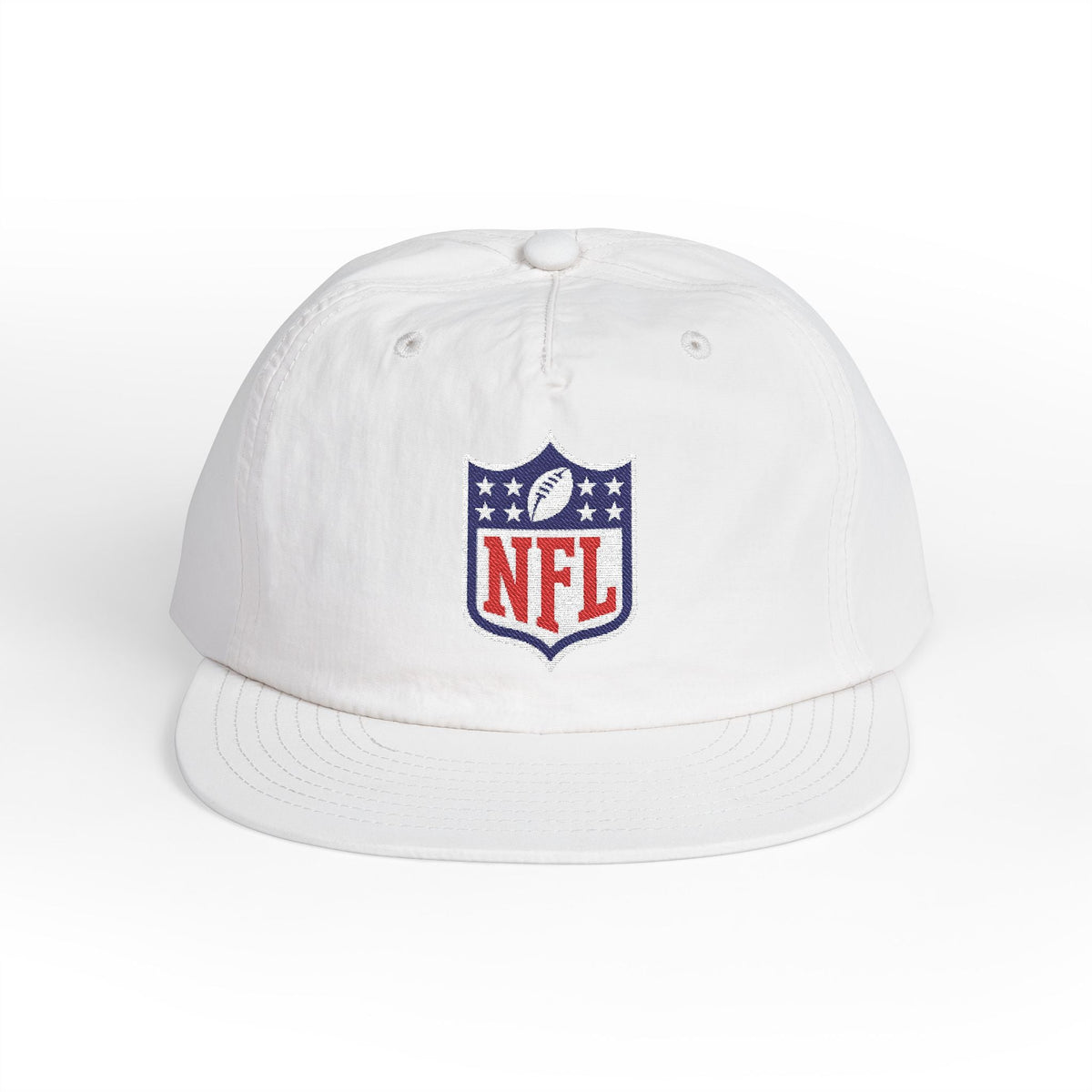 Embroidered NFL Shield Flat Bill Cap — Snapback Football Hat - Etna Gift