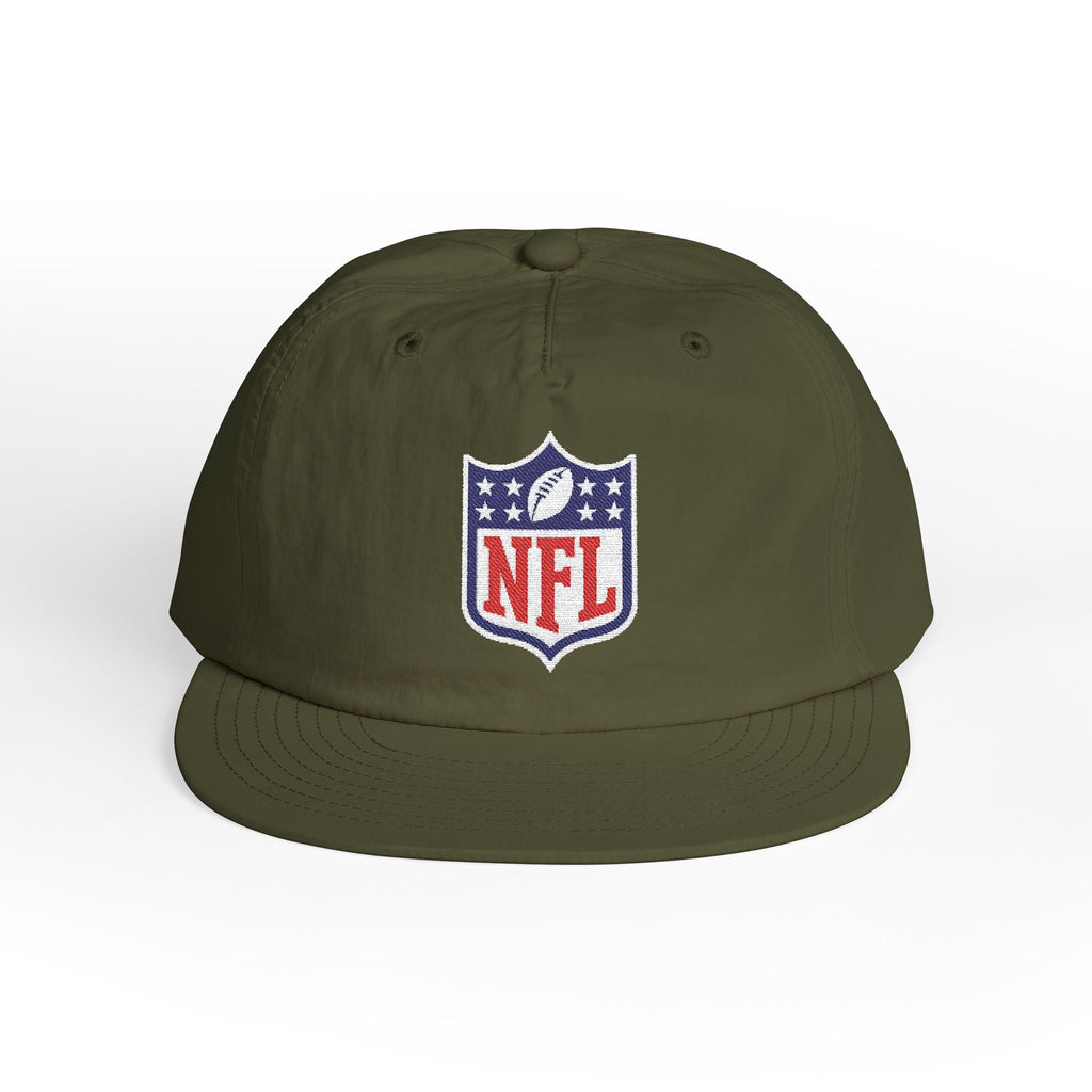 Embroidered NFL Shield Flat Bill Cap — Snapback Football Hat - Etna Gift