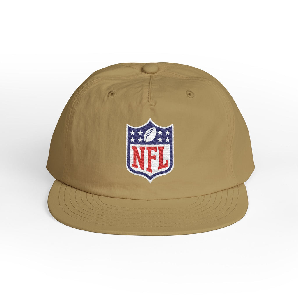 Embroidered NFL Shield Flat Bill Cap — Snapback Football Hat - Etna Gift