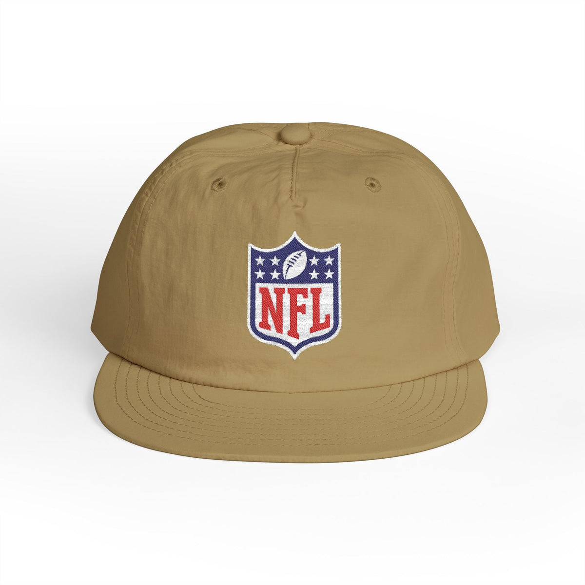 Embroidered NFL Shield Flat Bill Cap — Snapback Football Hat - Etna Gift