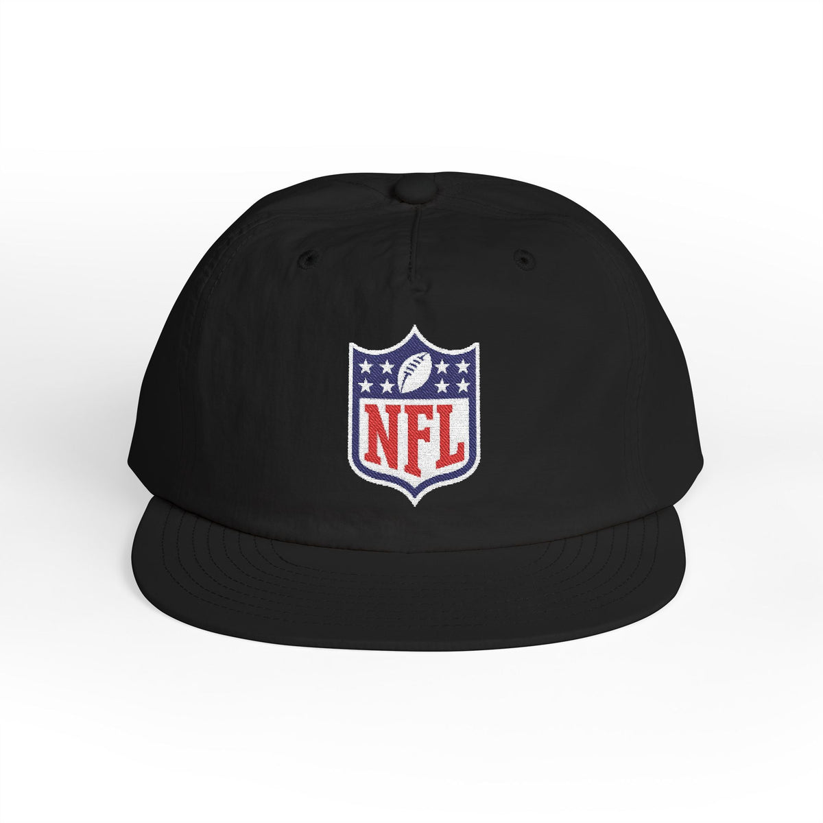 Embroidered NFL Shield Flat Bill Cap — Snapback Football Hat - Etna Gift