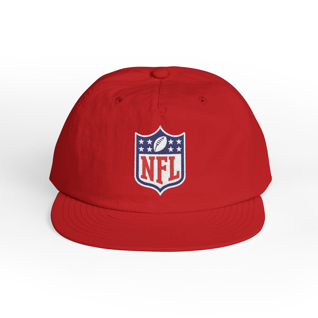 Embroidered NFL Shield Flat Bill Cap — Snapback Football Hat - Etna Gift