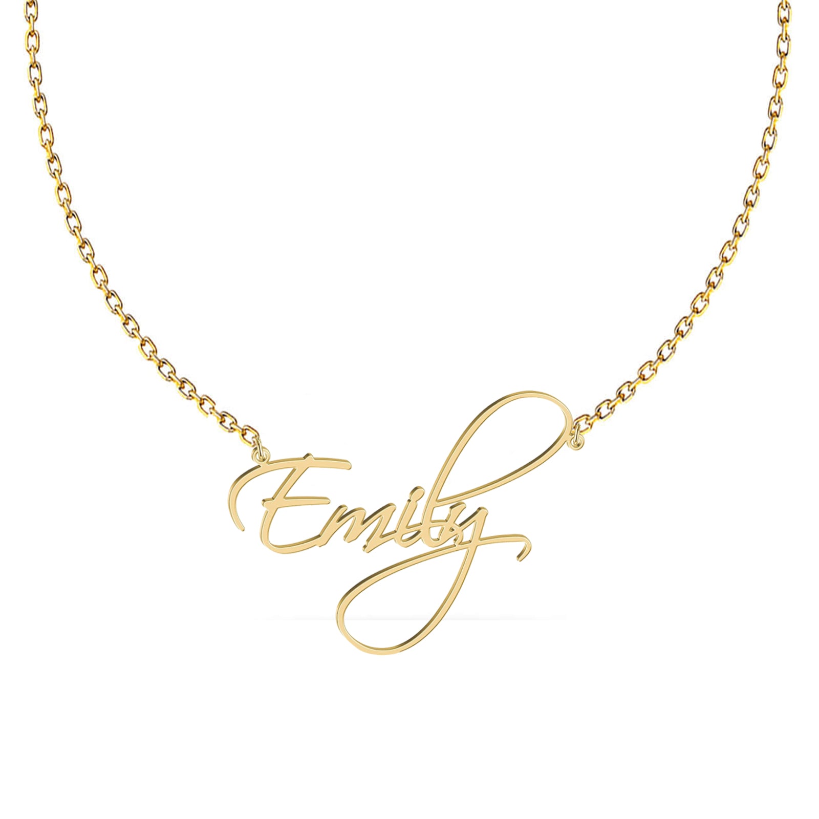 Name Necklace 925 Sterling Silver Handmade Name Necklace