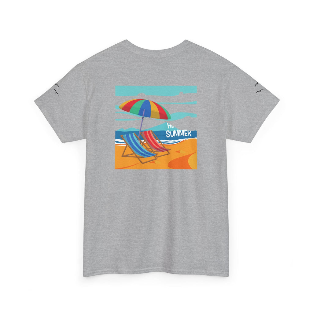 Fairfield Beach Unisex Heavy Cotton Tee, Comfortable Casual T-Shirt, Summer Vibe Shirt, Gifts for Beach Lovers, Relaxed Fit Tee - Etna Gift