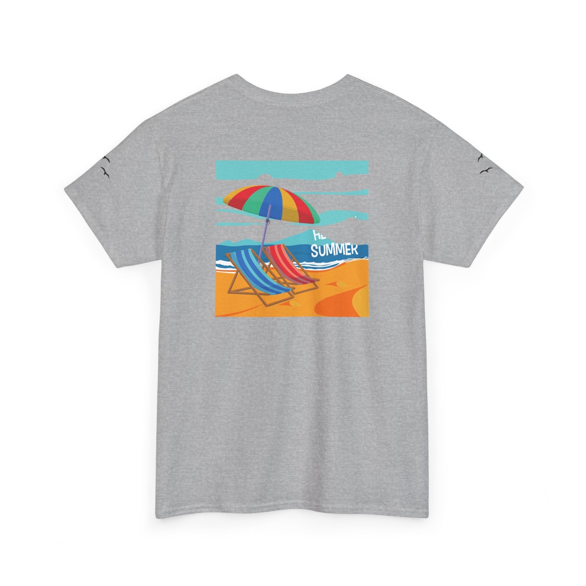 Fairfield Beach Unisex Heavy Cotton Tee, Comfortable Casual T-Shirt, Summer Vibe Shirt, Gifts for Beach Lovers, Relaxed Fit Tee - Etna Gift