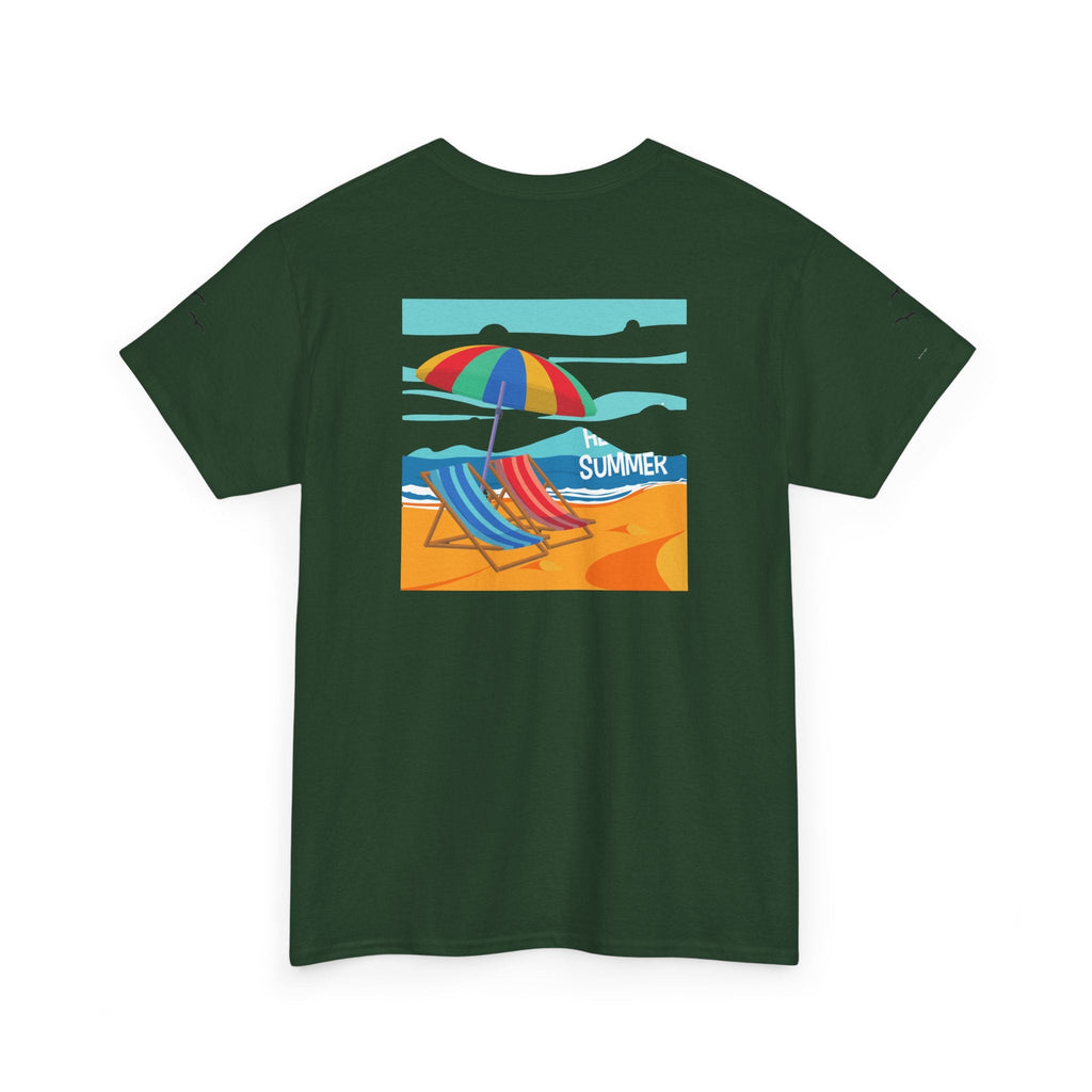 Fairfield Beach Unisex Heavy Cotton Tee, Comfortable Casual T-Shirt, Summer Vibe Shirt, Gifts for Beach Lovers, Relaxed Fit Tee - Etna Gift