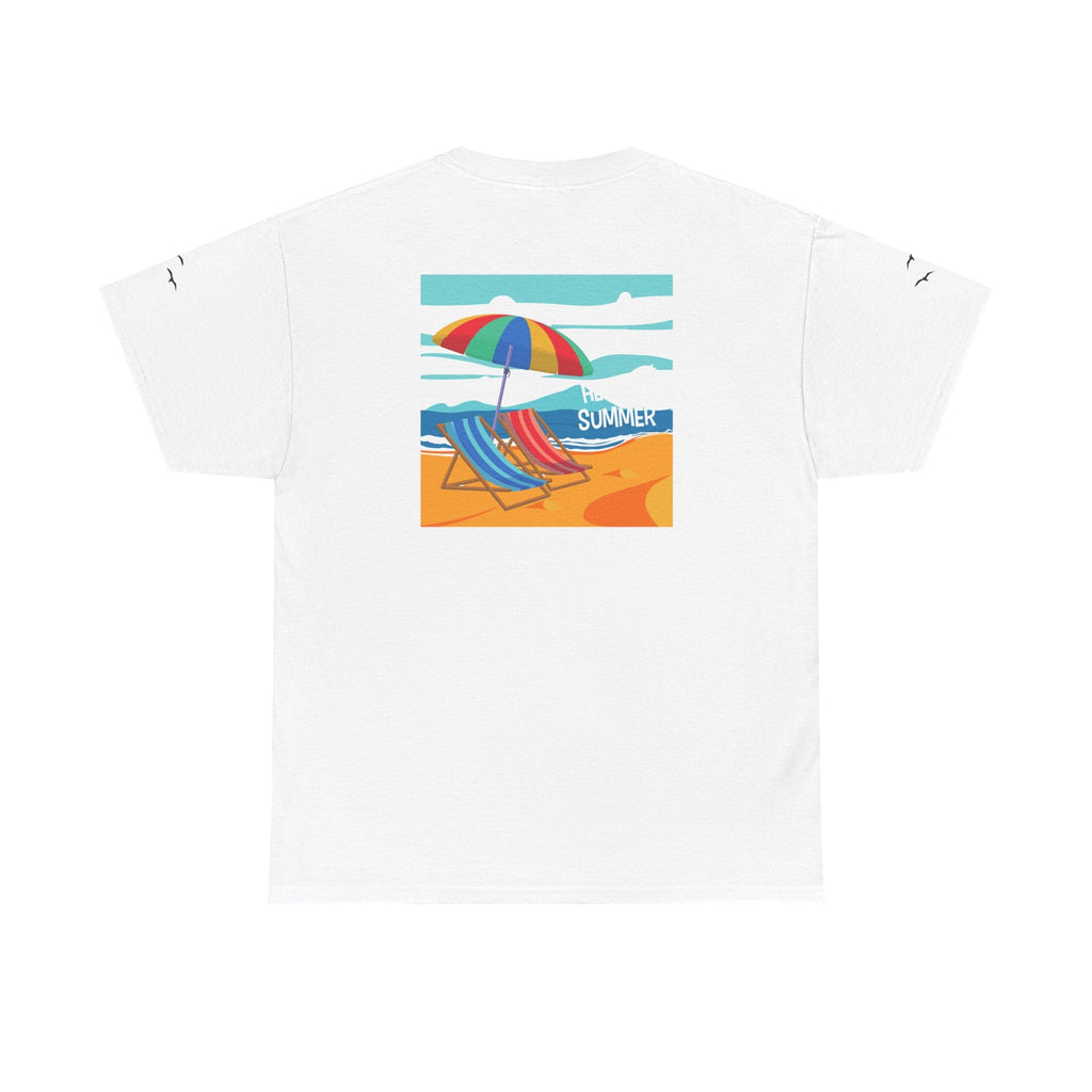 Fairfield Beach Unisex Heavy Cotton Tee, Comfortable Casual T-Shirt, Summer Vibe Shirt, Gifts for Beach Lovers, Relaxed Fit Tee - Etna Gift
