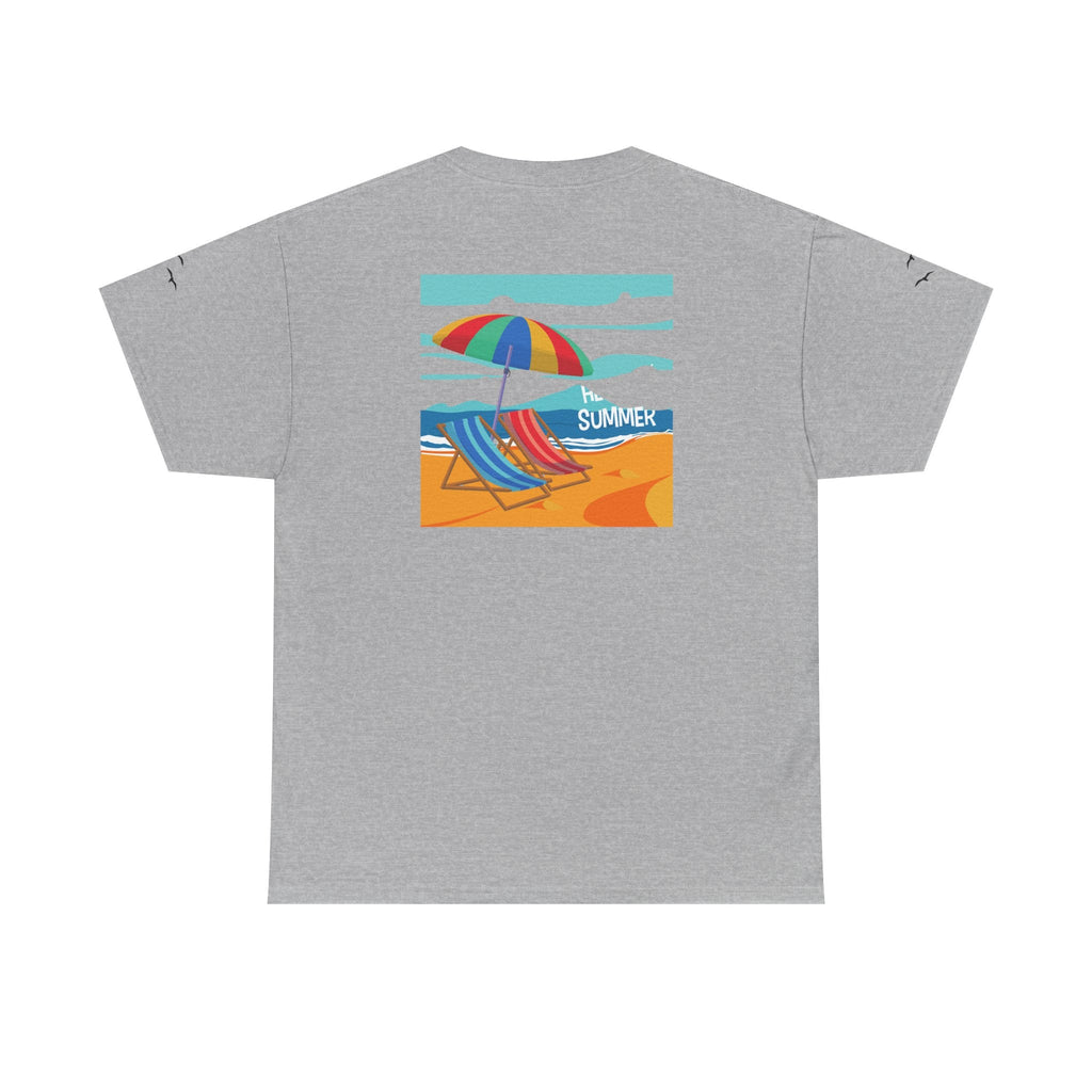 Fairfield Beach Unisex Heavy Cotton Tee, Comfortable Casual T-Shirt, Summer Vibe Shirt, Gifts for Beach Lovers, Relaxed Fit Tee - Etna Gift