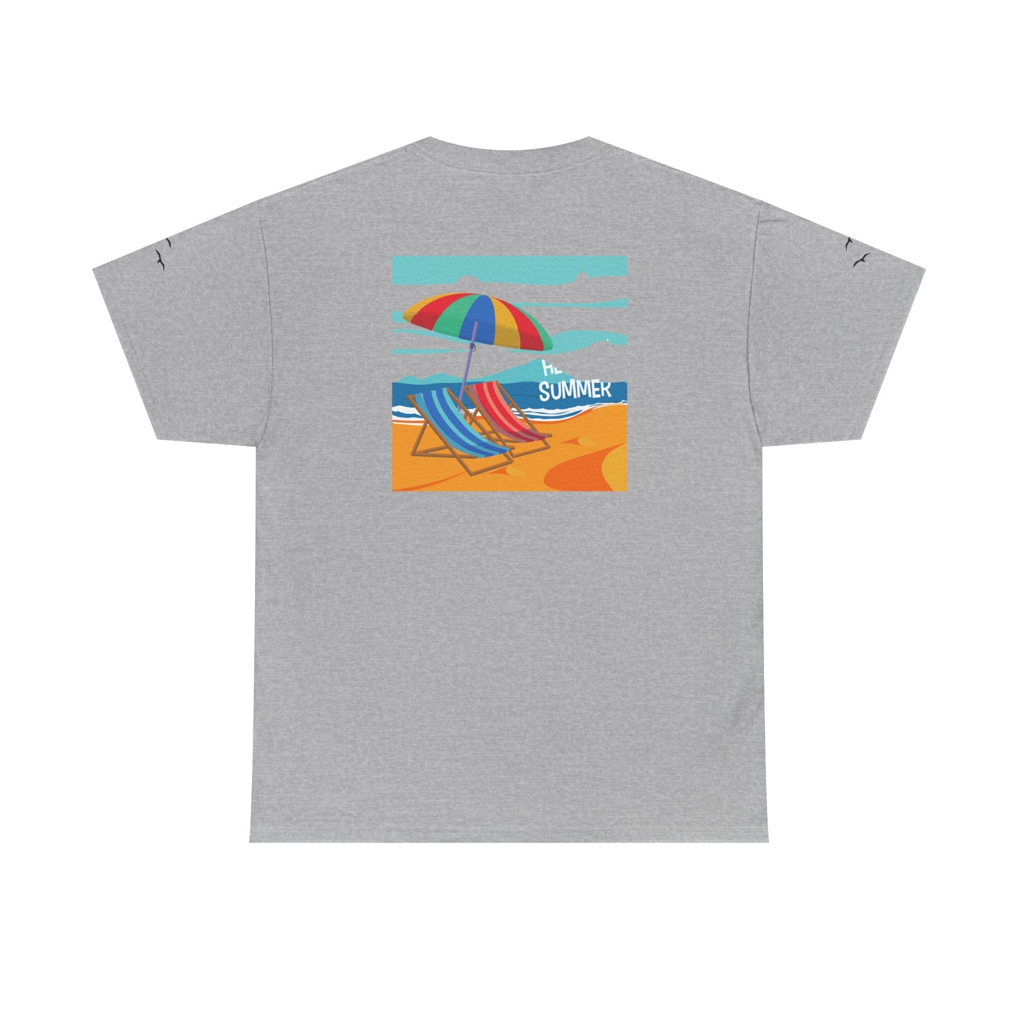 Fairfield Beach Unisex Heavy Cotton Tee, Comfortable Casual T-Shirt, Summer Vibe Shirt, Gifts for Beach Lovers, Relaxed Fit Tee - Etna Gift