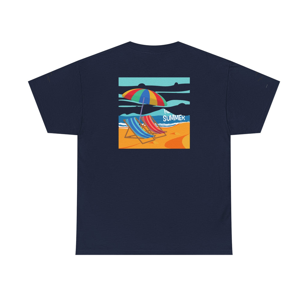 Fairfield Beach Unisex Heavy Cotton Tee, Comfortable Casual T-Shirt, Summer Vibe Shirt, Gifts for Beach Lovers, Relaxed Fit Tee - Etna Gift