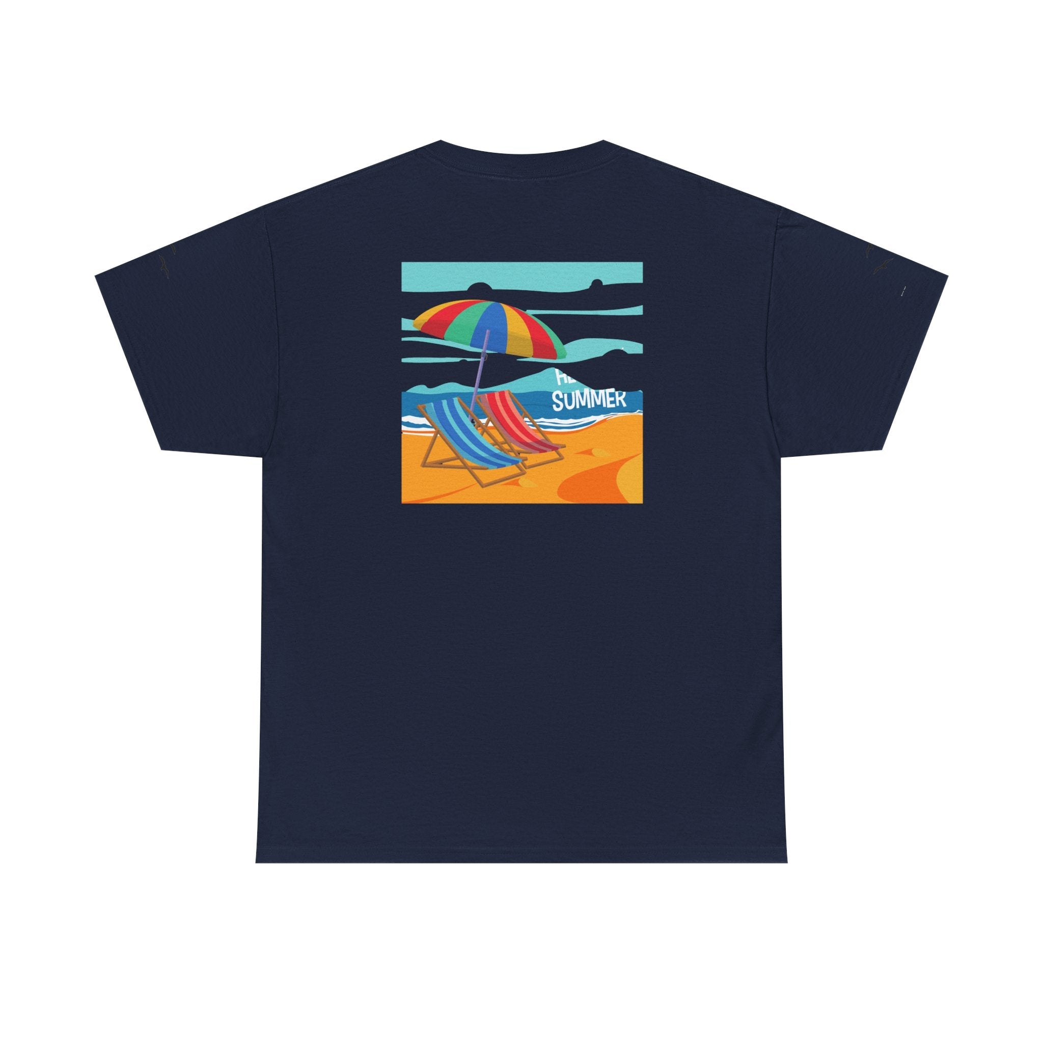 Fairfield Beach Unisex Heavy Cotton Tee, Comfortable Casual T-Shirt, Summer Vibe Shirt, Gifts for Beach Lovers, Relaxed Fit Tee - Etna Gift