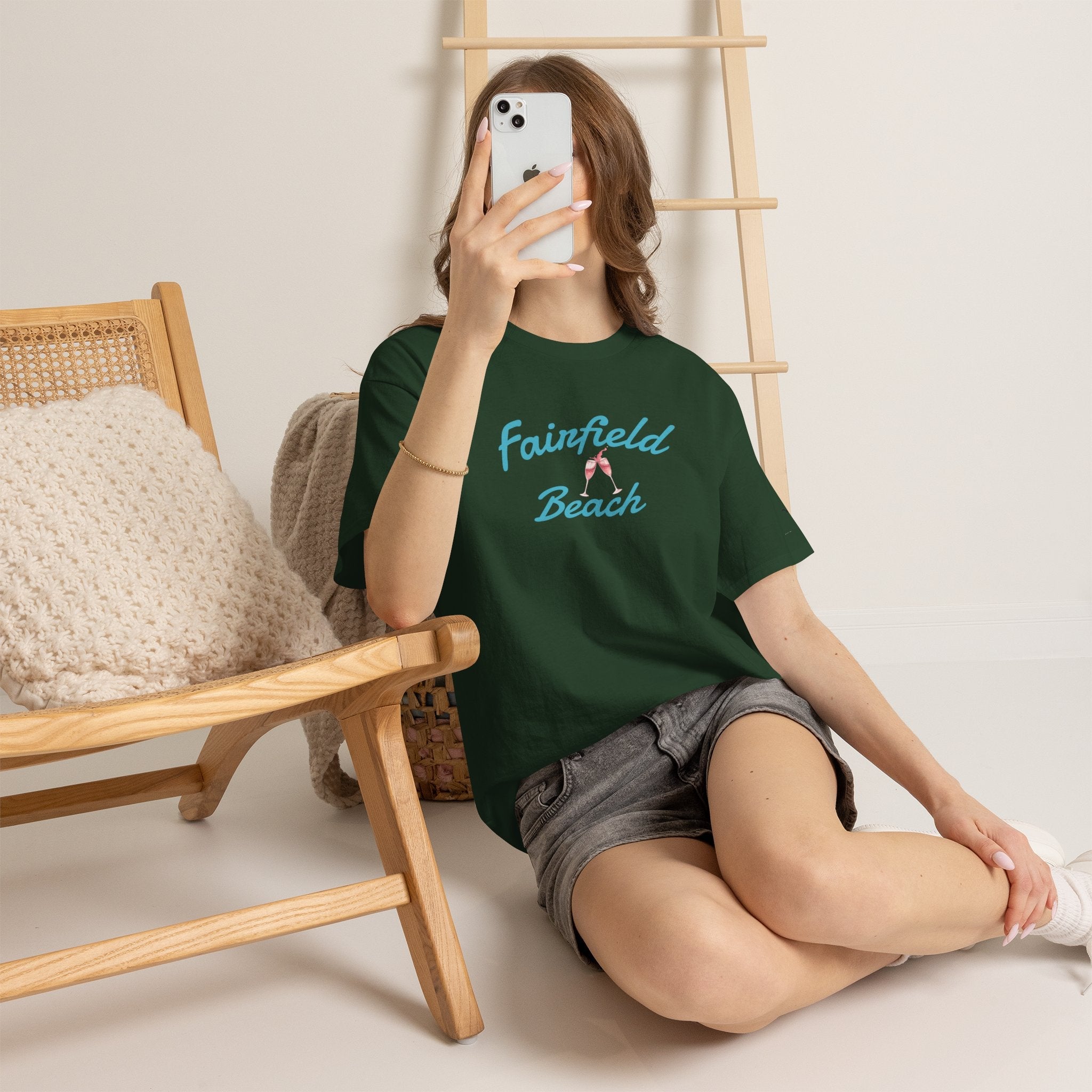 Fairfield Beach Unisex Heavy Cotton Tee, Comfortable Casual T-Shirt, Summer Vibe Shirt, Gifts for Beach Lovers, Relaxed Fit Tee - Etna Gift
