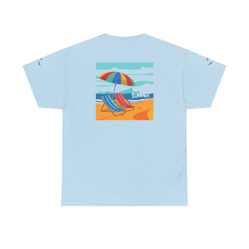 Fairfield Beach Unisex Heavy Cotton Tee, Comfortable Casual T-Shirt, Summer Vibe Shirt, Gifts for Beach Lovers, Relaxed Fit Tee - Etna Gift