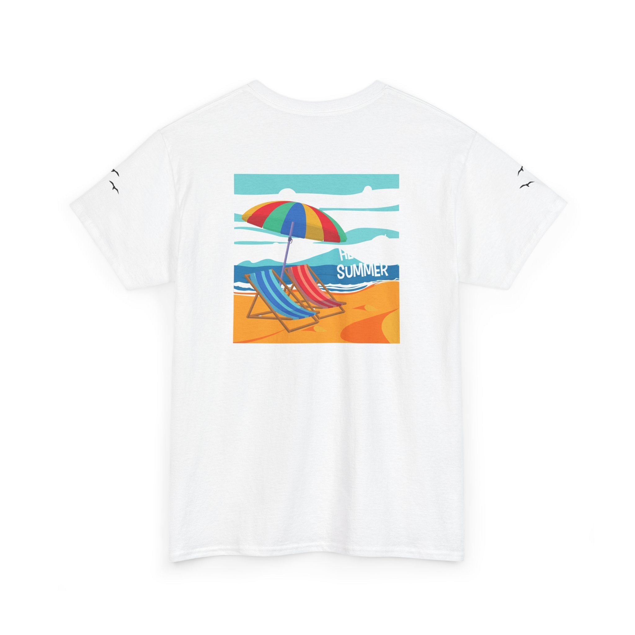 Fairfield Beach Unisex Heavy Cotton Tee, Comfortable Casual T-Shirt, Summer Vibe Shirt, Gifts for Beach Lovers, Relaxed Fit Tee - Etna Gift