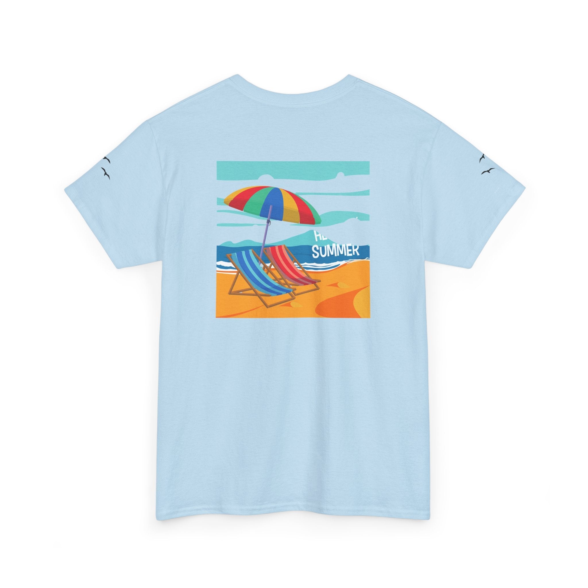 Fairfield Beach Unisex Heavy Cotton Tee, Comfortable Casual T-Shirt, Summer Vibe Shirt, Gifts for Beach Lovers, Relaxed Fit Tee - Etna Gift