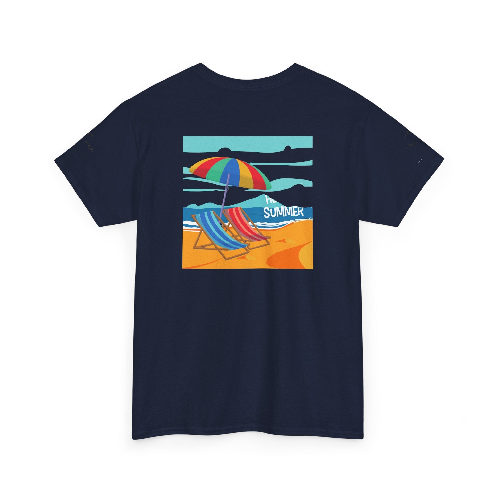 Fairfield Beach Unisex Heavy Cotton Tee, Comfortable Casual T-Shirt, Summer Vibe Shirt, Gifts for Beach Lovers, Relaxed Fit Tee - Etna Gift