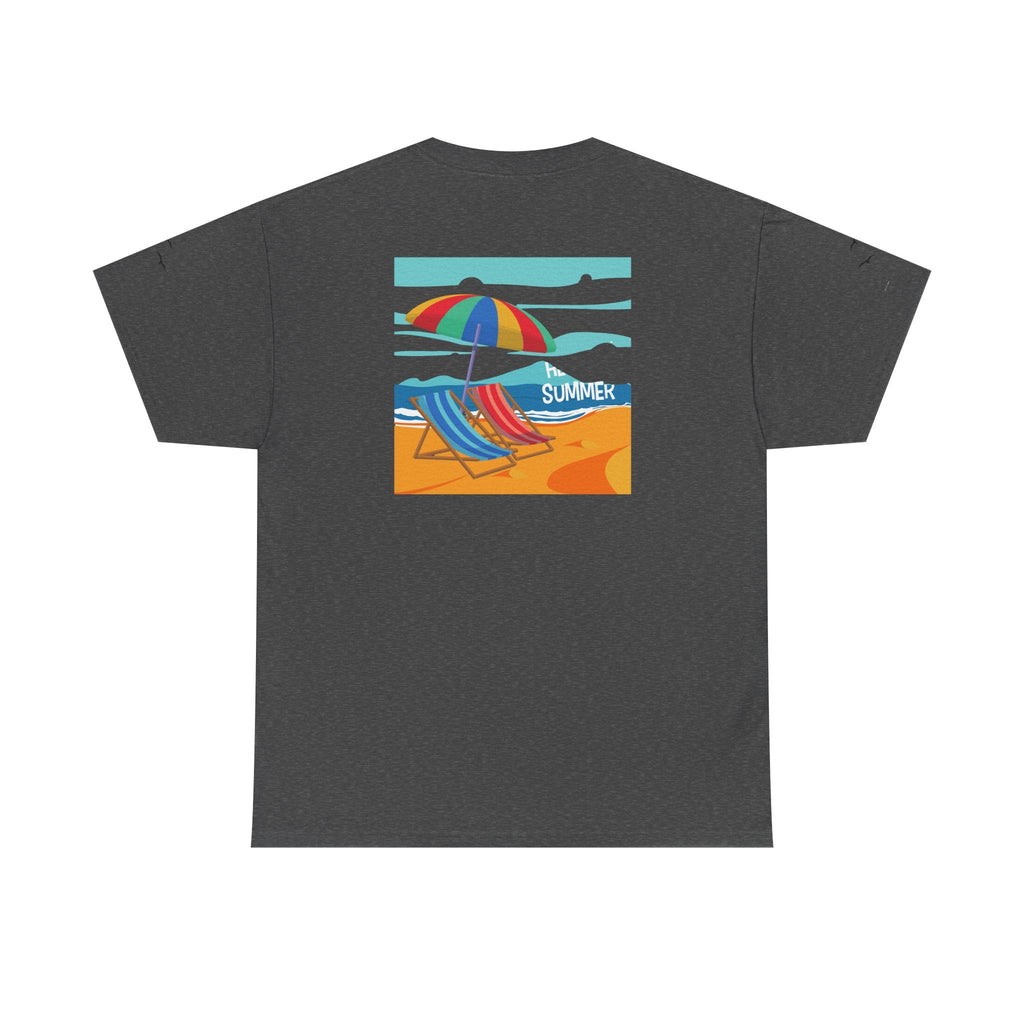 Fairfield Beach Unisex Heavy Cotton Tee, Comfortable Casual T-Shirt, Summer Vibe Shirt, Gifts for Beach Lovers, Relaxed Fit Tee - Etna Gift