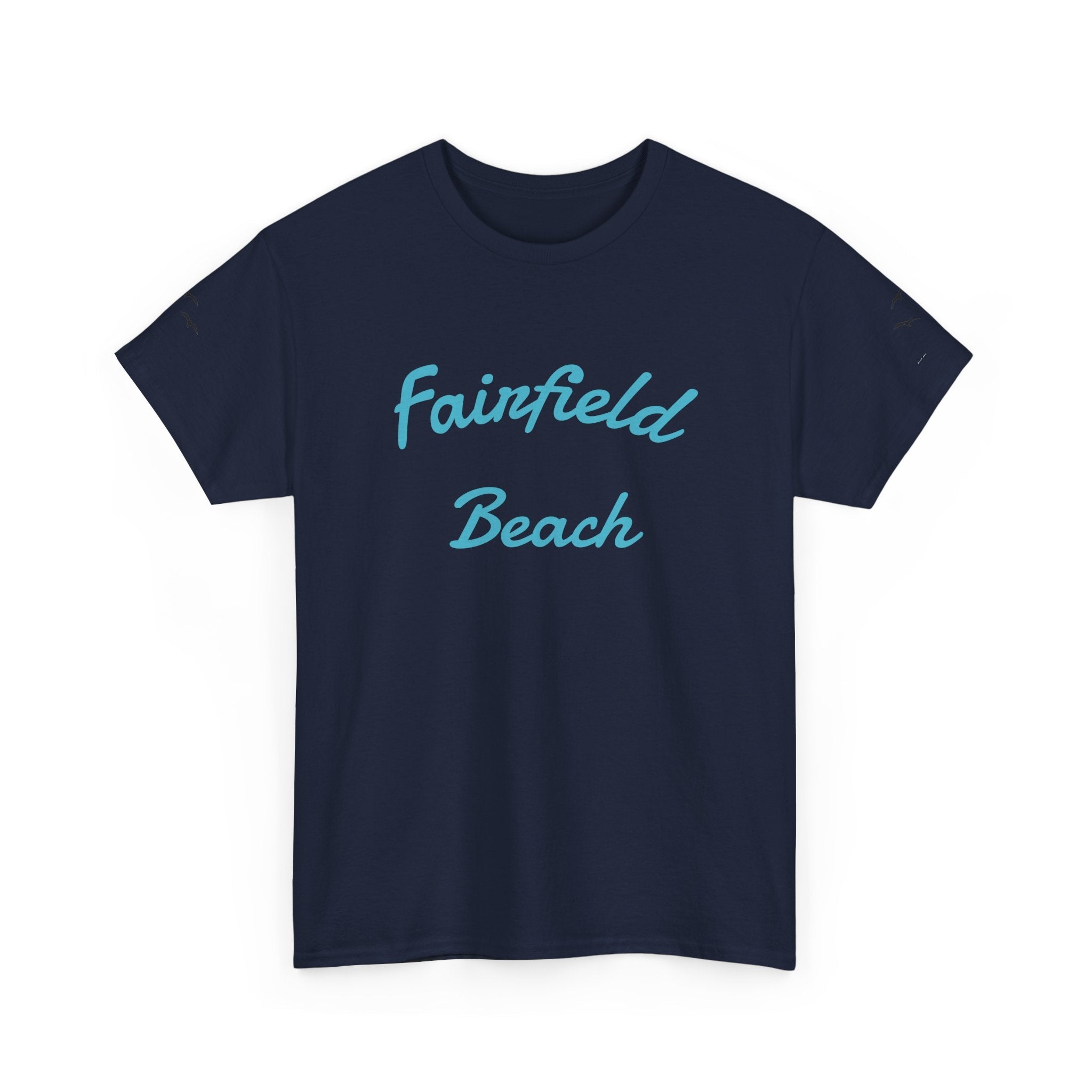 Fairfield Beach Unisex Heavy Cotton Tee, Comfortable Casual T-Shirt, Summer Vibe Shirt, Gifts for Beach Lovers, Relaxed Fit Tee - Etna Gift