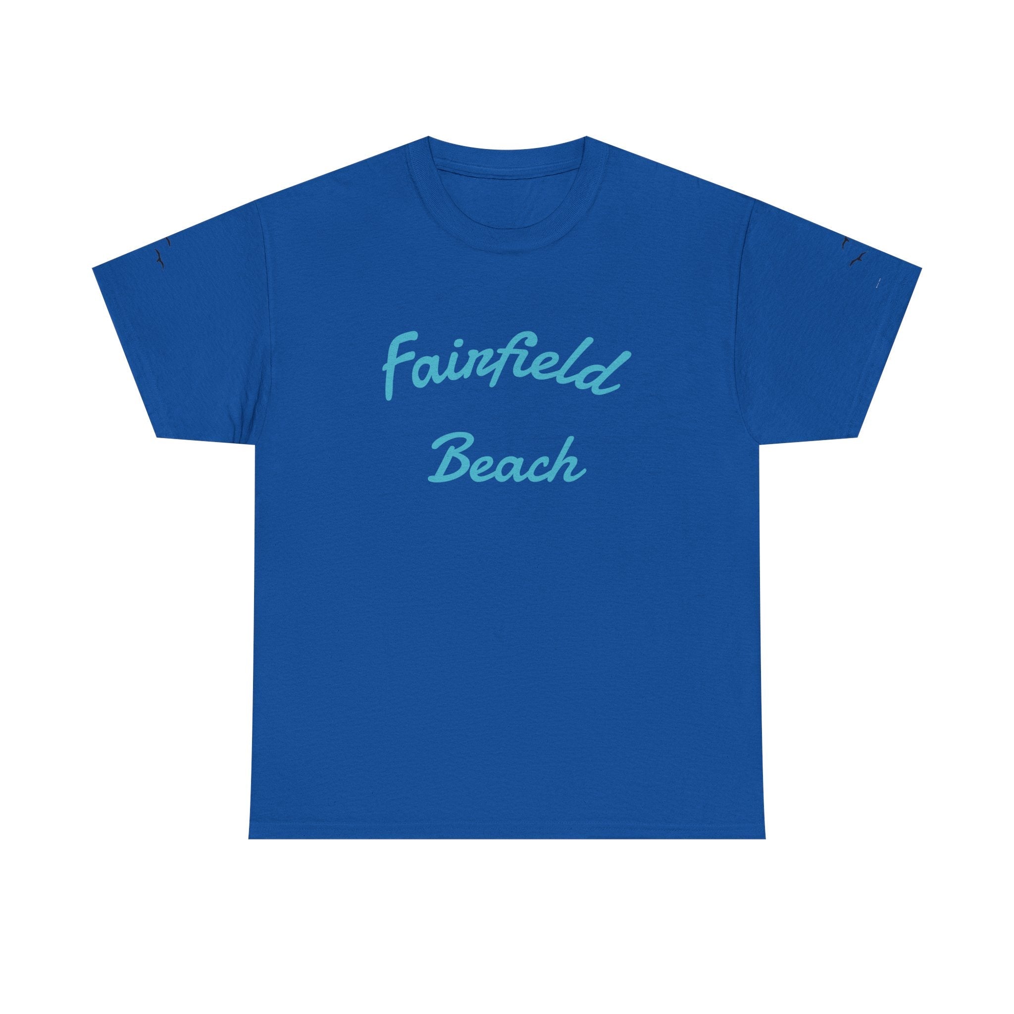 Fairfield Beach Unisex Heavy Cotton Tee, Comfortable Casual T-Shirt, Summer Vibe Shirt, Gifts for Beach Lovers, Relaxed Fit Tee - Etna Gift