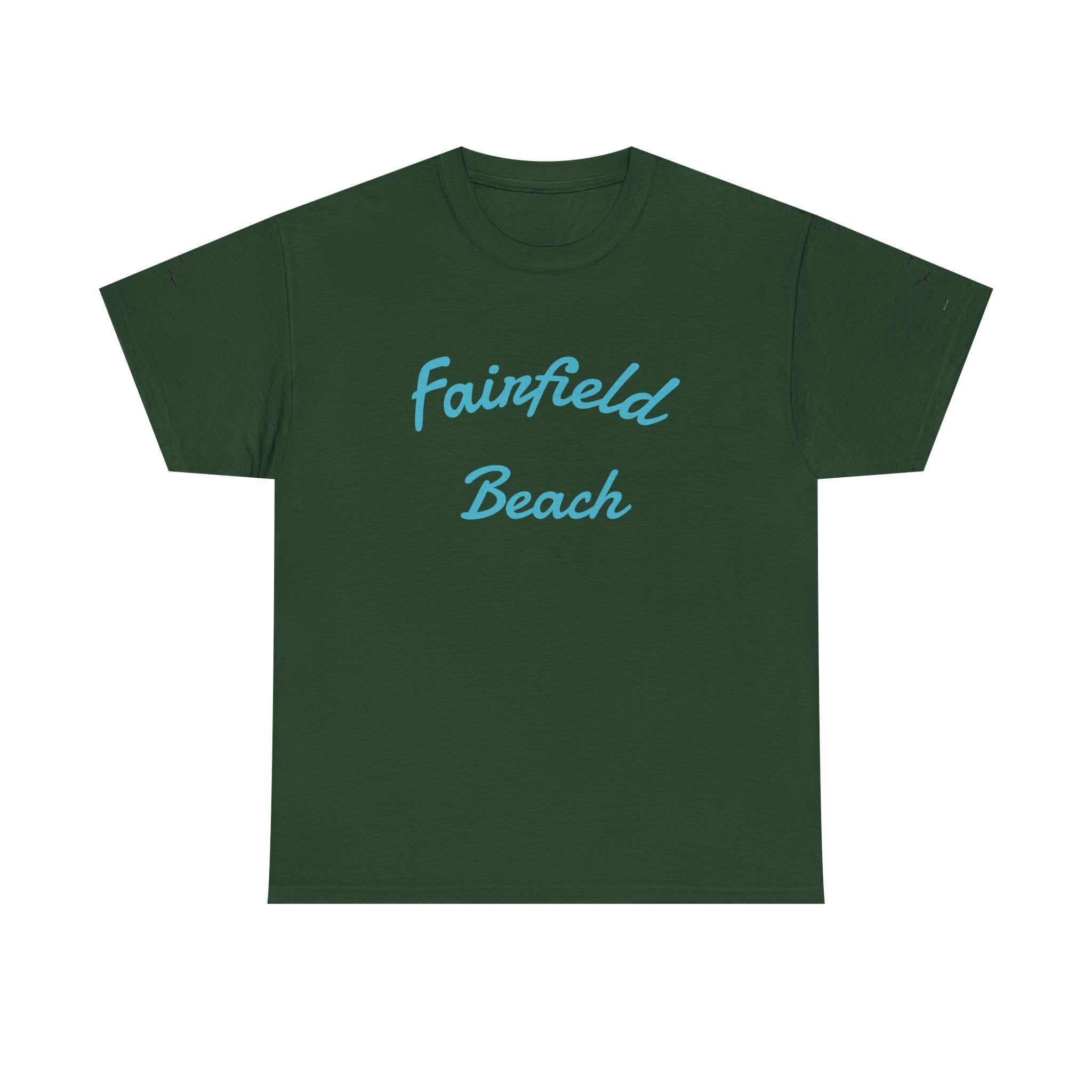 Fairfield Beach Unisex Heavy Cotton Tee, Comfortable Casual T-Shirt, Summer Vibe Shirt, Gifts for Beach Lovers, Relaxed Fit Tee - Etna Gift